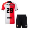 Maillot de Supporter Feyenoord Rotterdam Gimenez 29 Domicile 2024-25 Pour Enfant